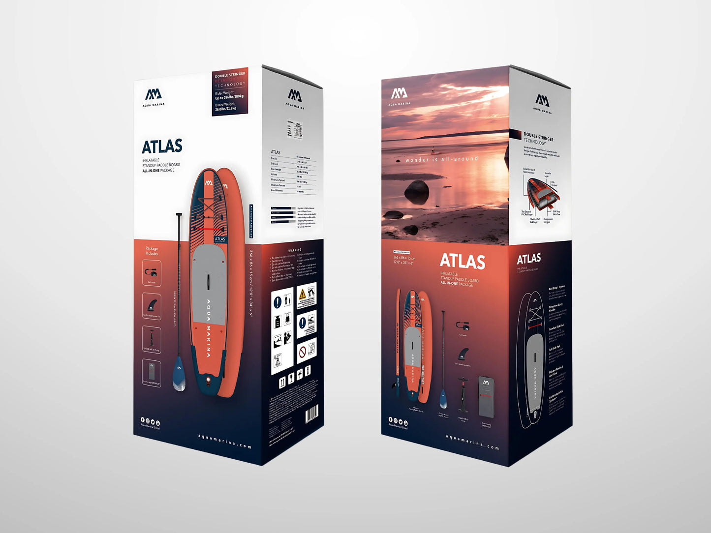 ATLAS 12'0" Advanced All-Around Inflatable Paddle Board
