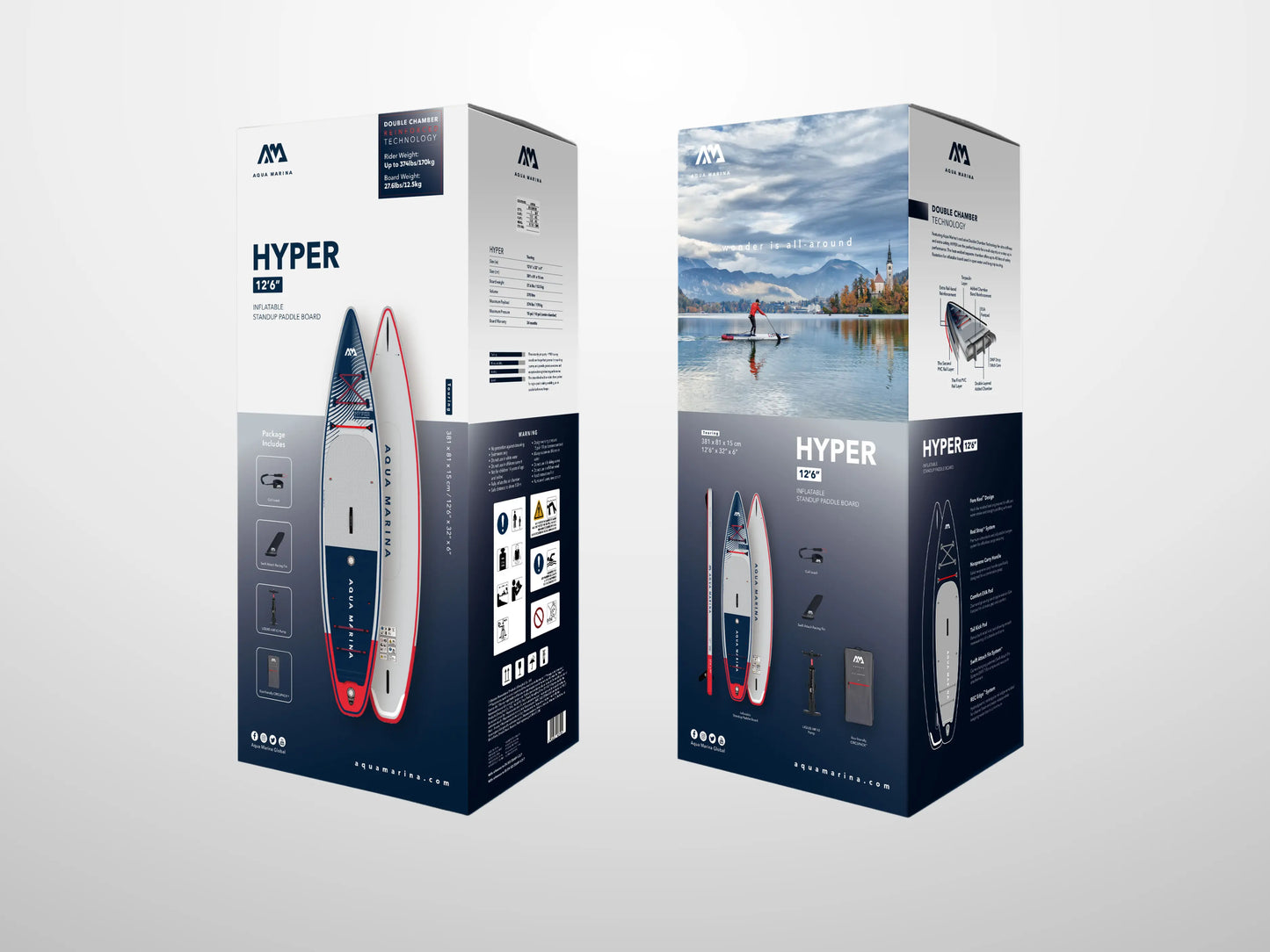 HYPER 12'6" Touring Premium Inflatable Paddle Board