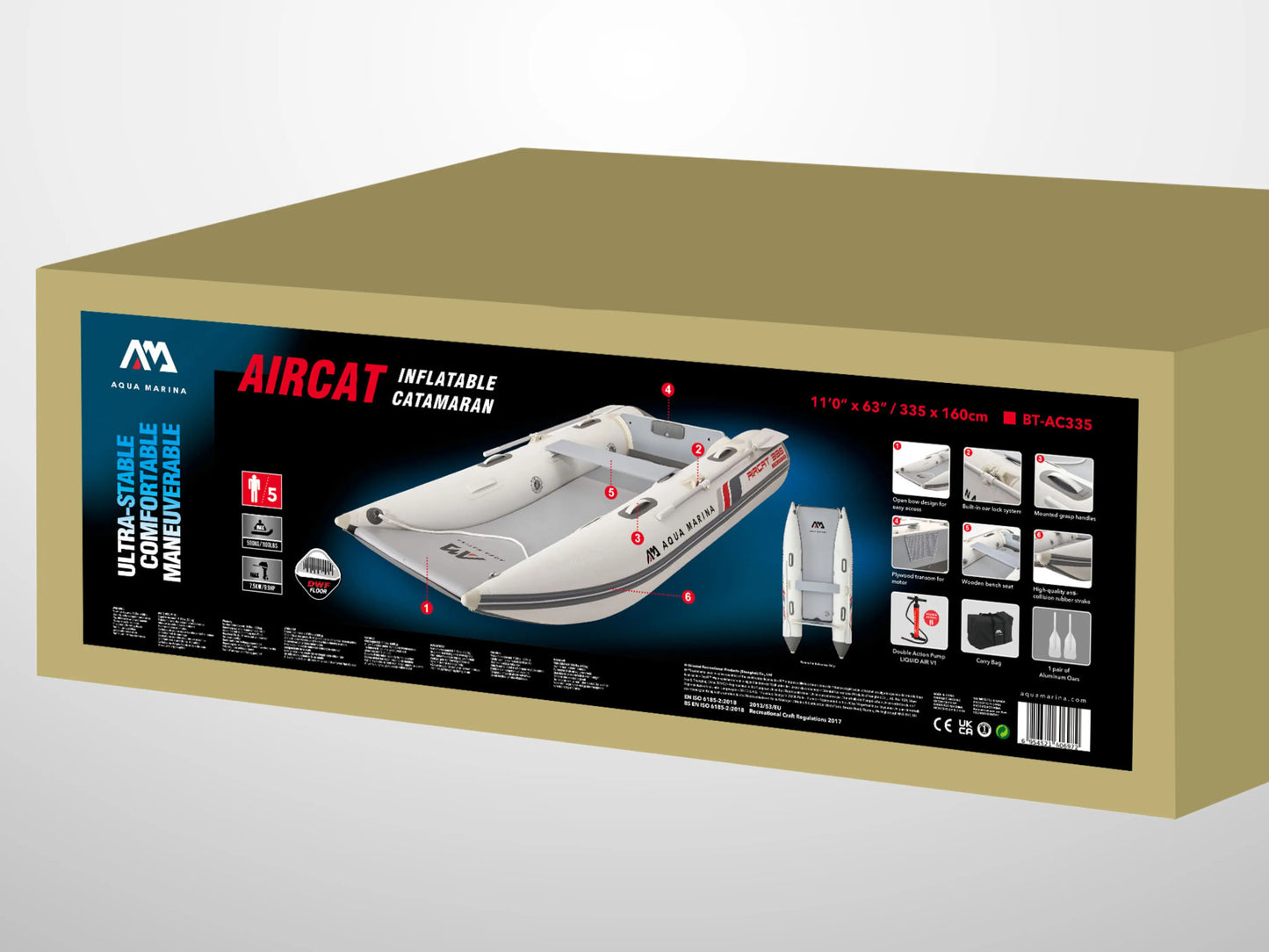 AIRCAT 11’0″ Inflatable Catamaran